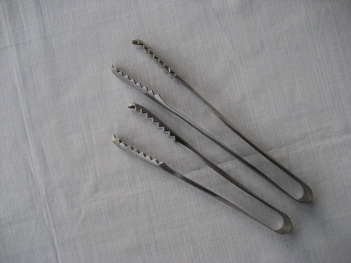 レトロ　アイスペール トング　2本