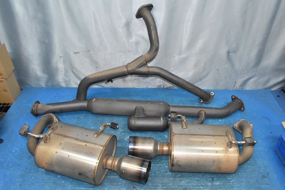 BRGレガシィ/レガシー！オリジナルストレートマフラー！砲弾チタンカラー BRGレガシィ/レガシー！オリジナルストレートマフラー！砲弾