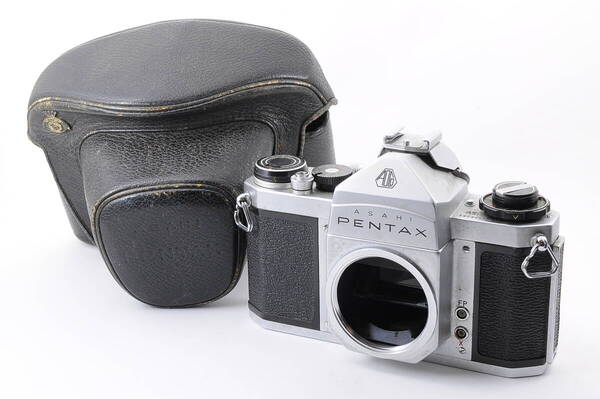 ペンタックス ASAHI PENTAX SV ケース付き シルバー ボディ マニュアルフォーカス フィルムカメラ レンズ @3700
