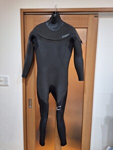 ★O''NEILL  セミドライ ウェットスーツ 裏起毛 5ミリ3ミリ ロングチェストジップ 裏起毛 LBサイズ 美品★