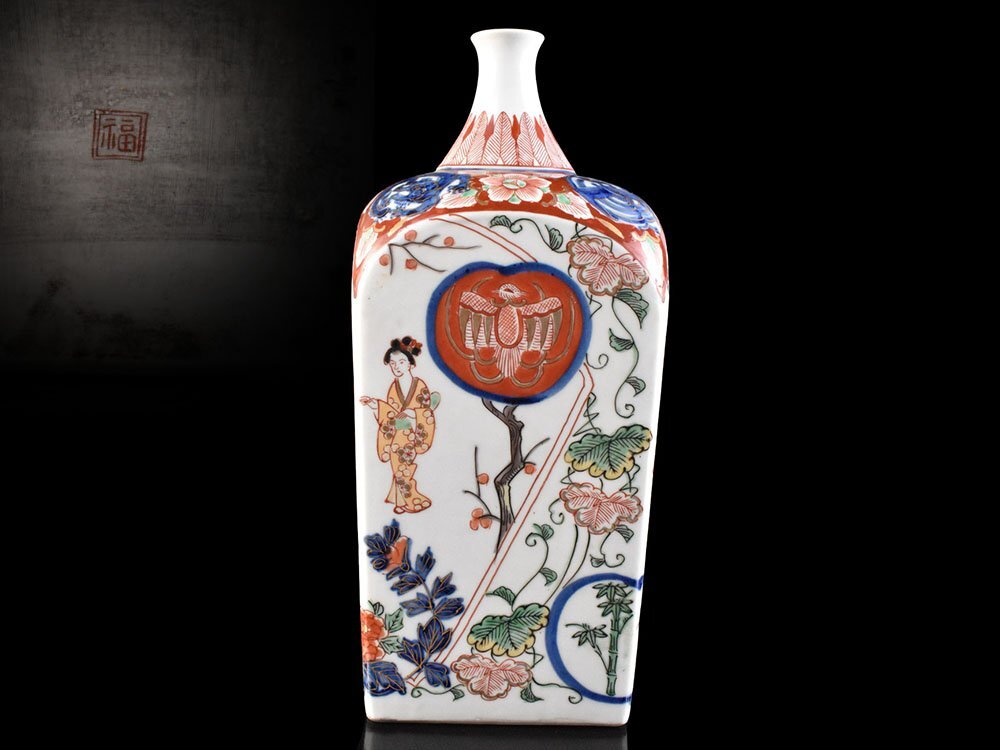 Yahoo!オークション -「古伊万里 徳利」(色絵) (伊万里、有田)の Yahoo!オークション -「古伊万里 徳利」(色絵) (伊万里、有田)の