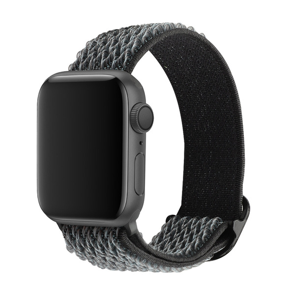 曇りグレー 38MM/40MM/41MM Apple Watch用 バンド ナイロン製弾性バンド アップルウォッチ スタイル スポーツバンド 交換ベルト