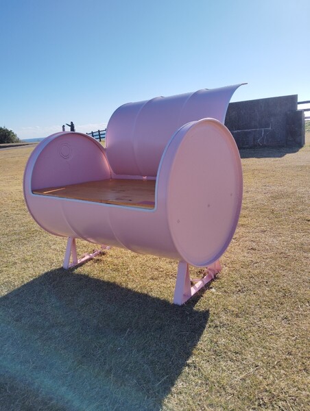 ドラム缶ベンチ ドラム缶リメイクベンチ 受注生産