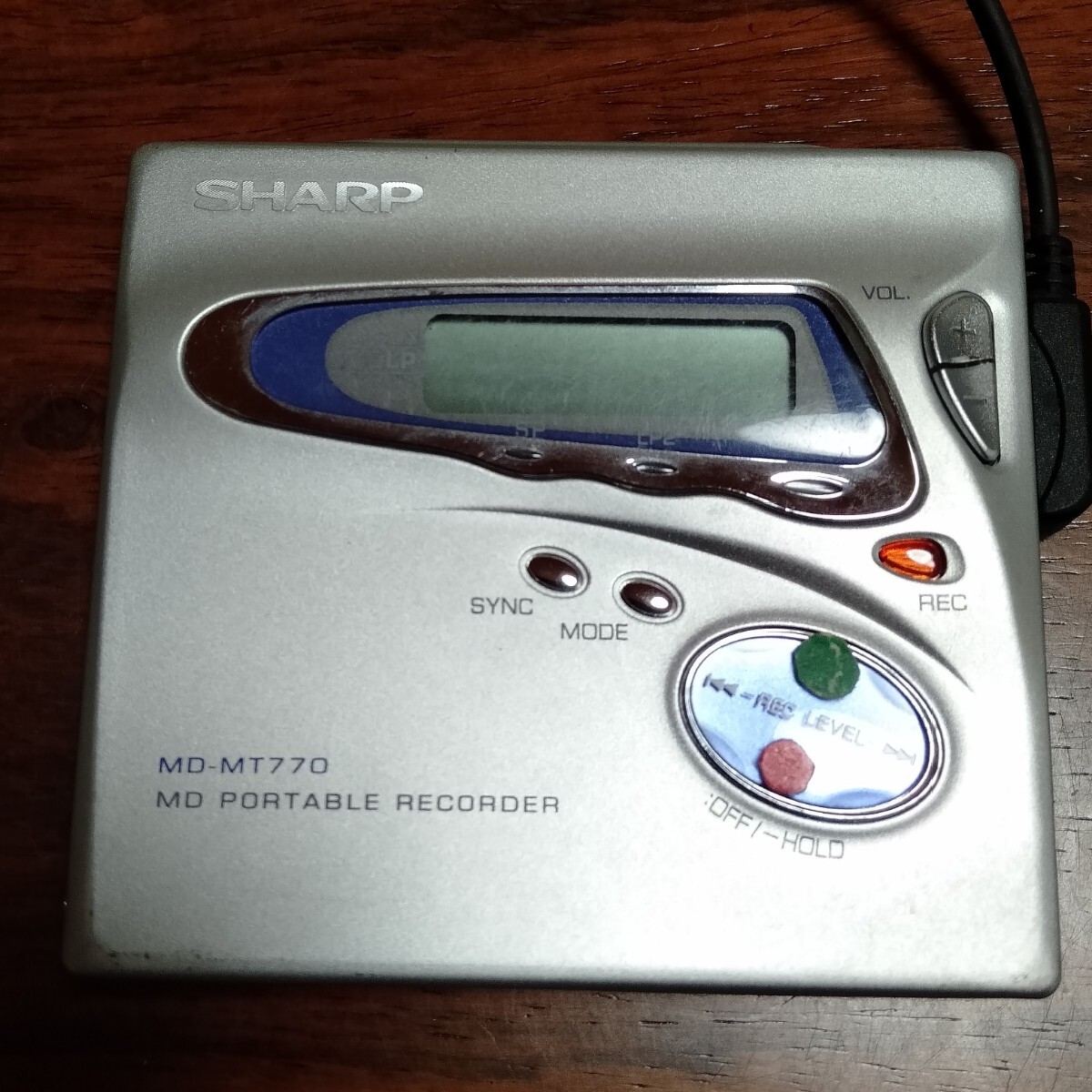 MDポータブルレコーダー SHARP MD-MT770-P MDLP対応 完動品