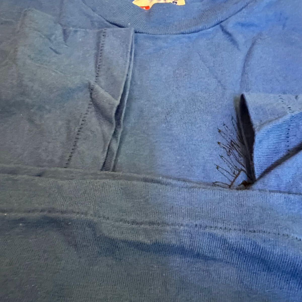 80年代最初期 RON JON ロンジョン Tシャツ M 単色青 80年代最初期 RON JON ロンジョン Tシャツ M 単色青