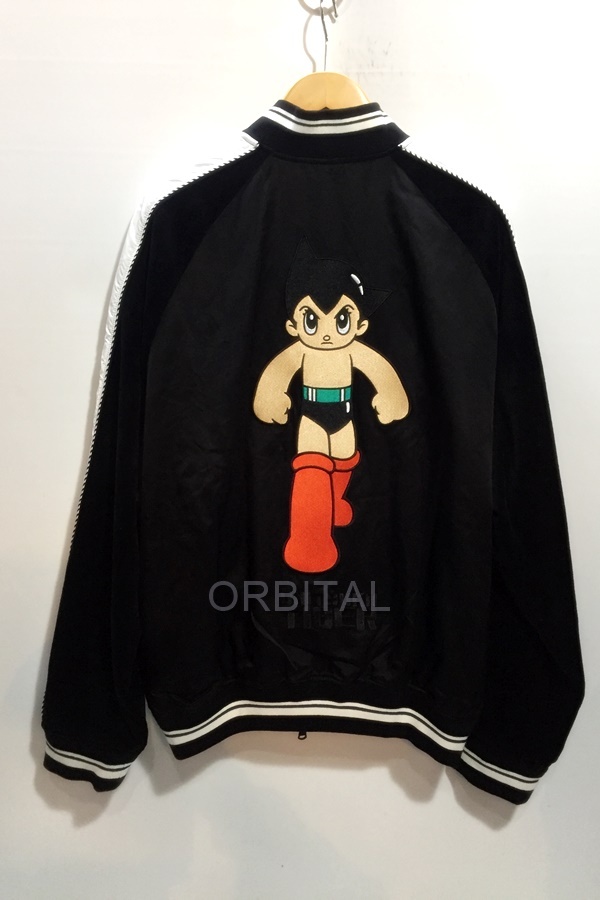 代官山)Onitsuka tiger × ASTRO BOY オニツカタイガー アストロボーイ BOMBER JACKET ボンバージャケット ブラック サイズL