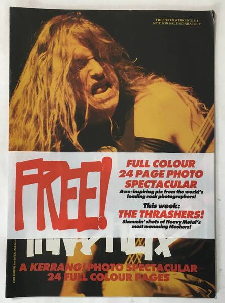 KERRANG No.314 QUEENSRYCHE METALLICA DEATH ANGEL THE THRASHERS