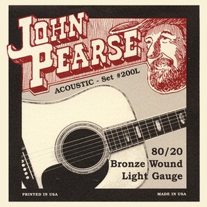 John Pearse #200L Light 012-053 80/20 Bronze ジョン ピアース アコギ弦