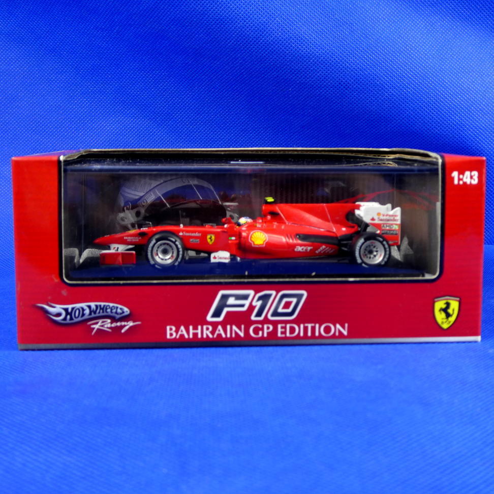 フェラーリ★アロンソ★F1★F10★2010年バーレーンGTエディション★公式ライセンス★ミニカー★ホットウィール★マテル★1/43