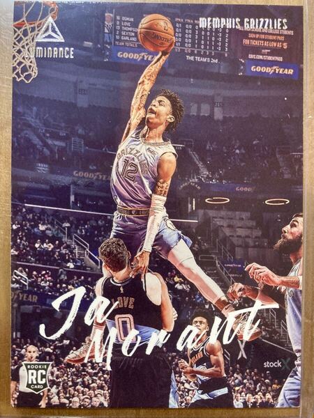 2019-20 PANINI CHRONICLES LUMINANCE RC ROOKIE JA MORANT ジャ モラント MEMPHIS GRIZZLIES グリズリーズ Dunk Jordan Jumpman 河村勇輝
