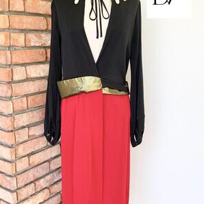 4129 極美品 ダイアンフォンファステンバーグ ワンピース 定価8万円品