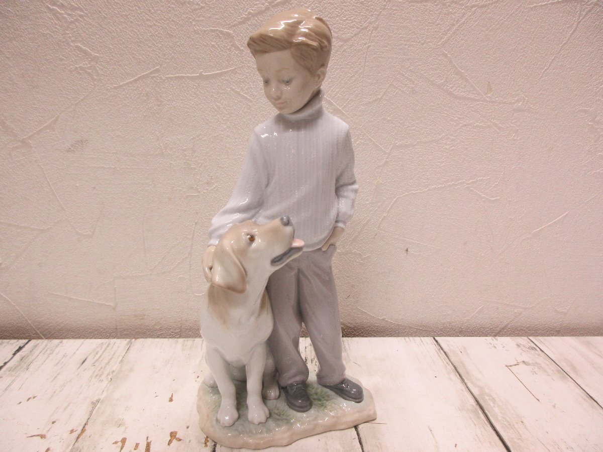 Yahoo!オークション -「リヤドロ 犬 少年」(リヤドロ) (西洋陶磁 Yahoo!オークション -「リヤドロ 犬 少年」(リヤドロ) (西洋陶磁