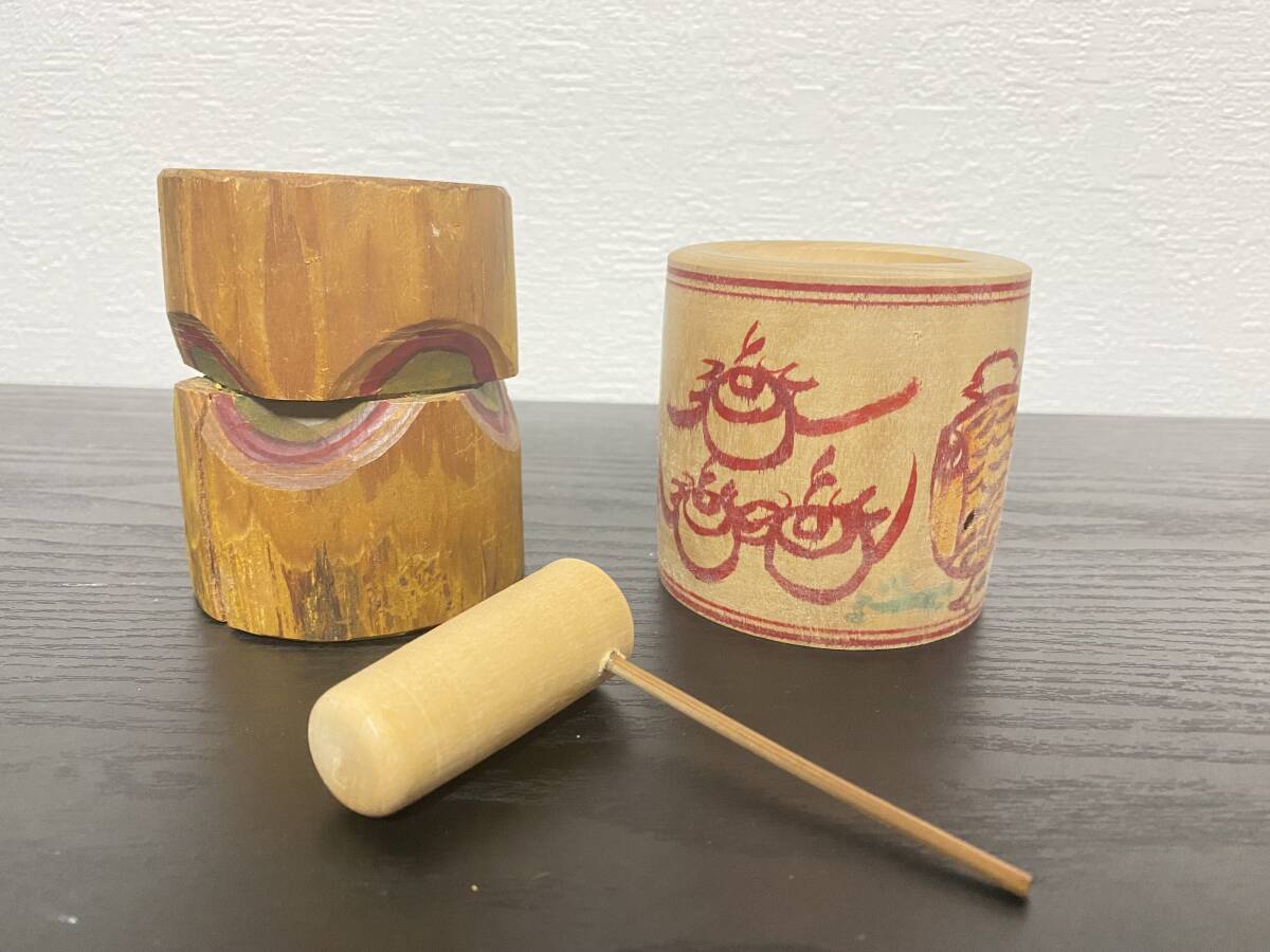 セット売り】臼 杵 木製 うす きね 餅つき 正月 季節 置物 天然