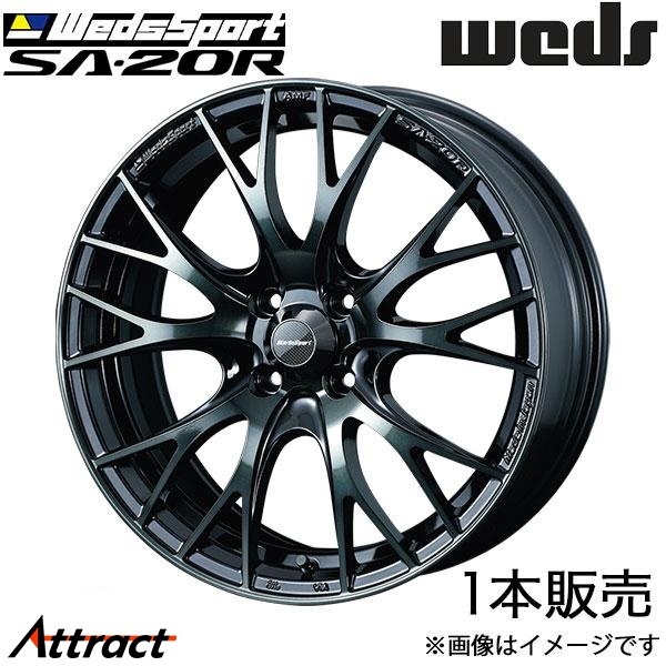 ウェッズスポーツ SA20R ミラージュ A03A/A05A 15インチ アルミホイール 1本 ウォースブラッククリア 0072776 WEDS WedsSport SA20R