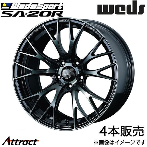 ウェッズスポーツ SA20R クラウンマジェスタ 210系 18インチ アルミホイール 4本 ウォースブラッククリア 0072751 WEDS WedsSport SA20R