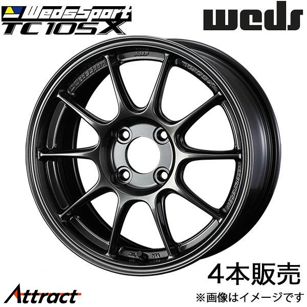 ウェッズスポーツ TC105X フィット/フィットアリア GD1~GD9 16インチ アルミホイール 4本 EJチタン 0073572 WEDS WedsSport TC105X