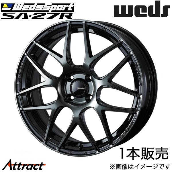 ウェッズスポーツ SA27R アクア P10系 15インチ アルミホイール 1本 ウォースブラッククリア 0074158 WEDS WedsSport SA27R