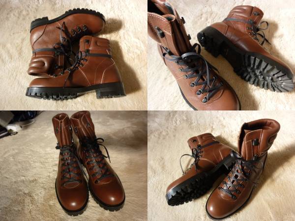 レア ジュンハシモト43 ナノ レザー ブーツ 約27.5cm イタリア製 ジュン ハシモト43 ナノユニバース レザーブーツ 約27.5cm