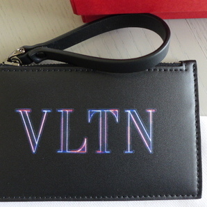 新品 送料無料 即決 イタリア製 ヴァレンティノ コインケース カードケース VLTN レザー 小銭入れ フラグメントケース 財布