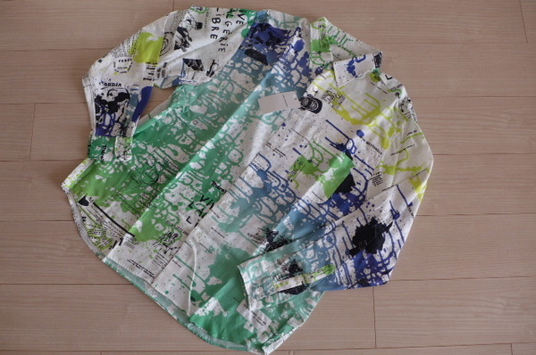 新品 送料無料 即決 uniform experiment ユニフォームエクスペリメント プリント 長袖シャツ サイズ4 極上の手触り