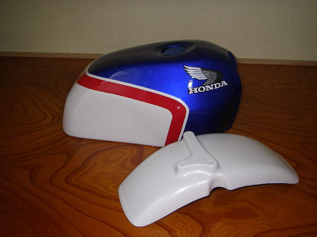 エイプ 外装セット ロゴ 青白1型 カラー/中古 美品 塗装後 未