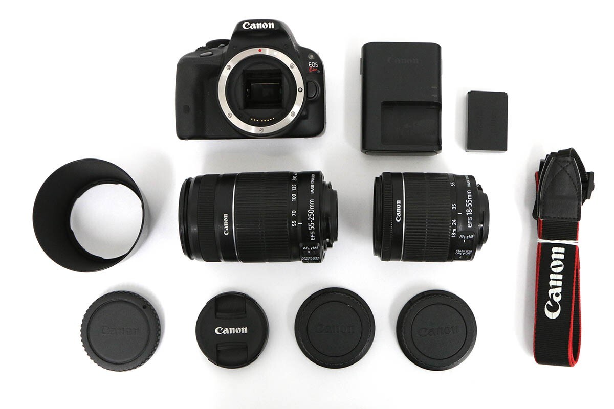 訳有品｜キヤノン EOS Kiss X7 ダブルズームキット CA01-B068-2Q1A-ψ