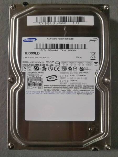 300GB SAMSUNG HD300LD 3.5インチ IDE ①