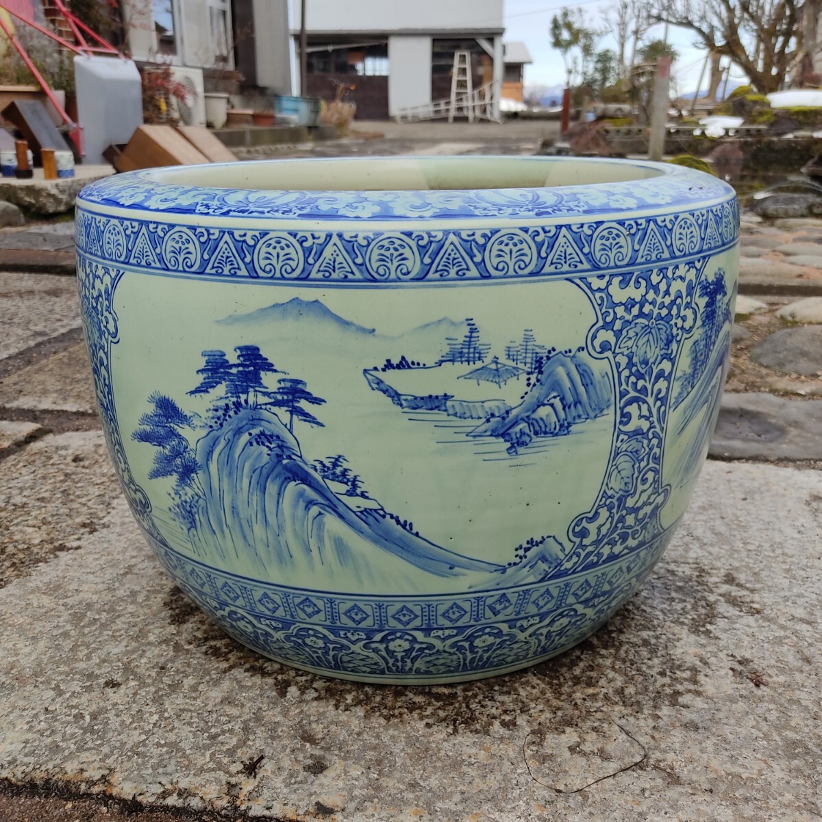 古伊万里大火鉢 Yahoo!オークション -「火鉢」(伊万里、有田) (日本の陶磁)の