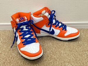 H493☆送料無料☆美品 NIKE SB/ナイキ『AH0471-841 Dunk High × Danny Supa Retro 26.5cm』中古ハイカットスニーカー DANNY SUPA オレンジ