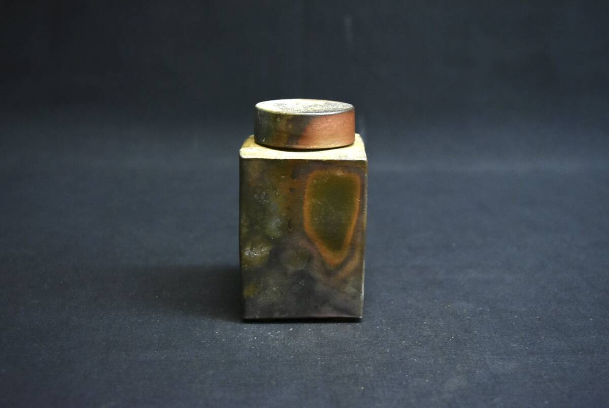 備前・小西陶古・湯呑・蓋付・2客・一対・栞・共箱｜工芸品