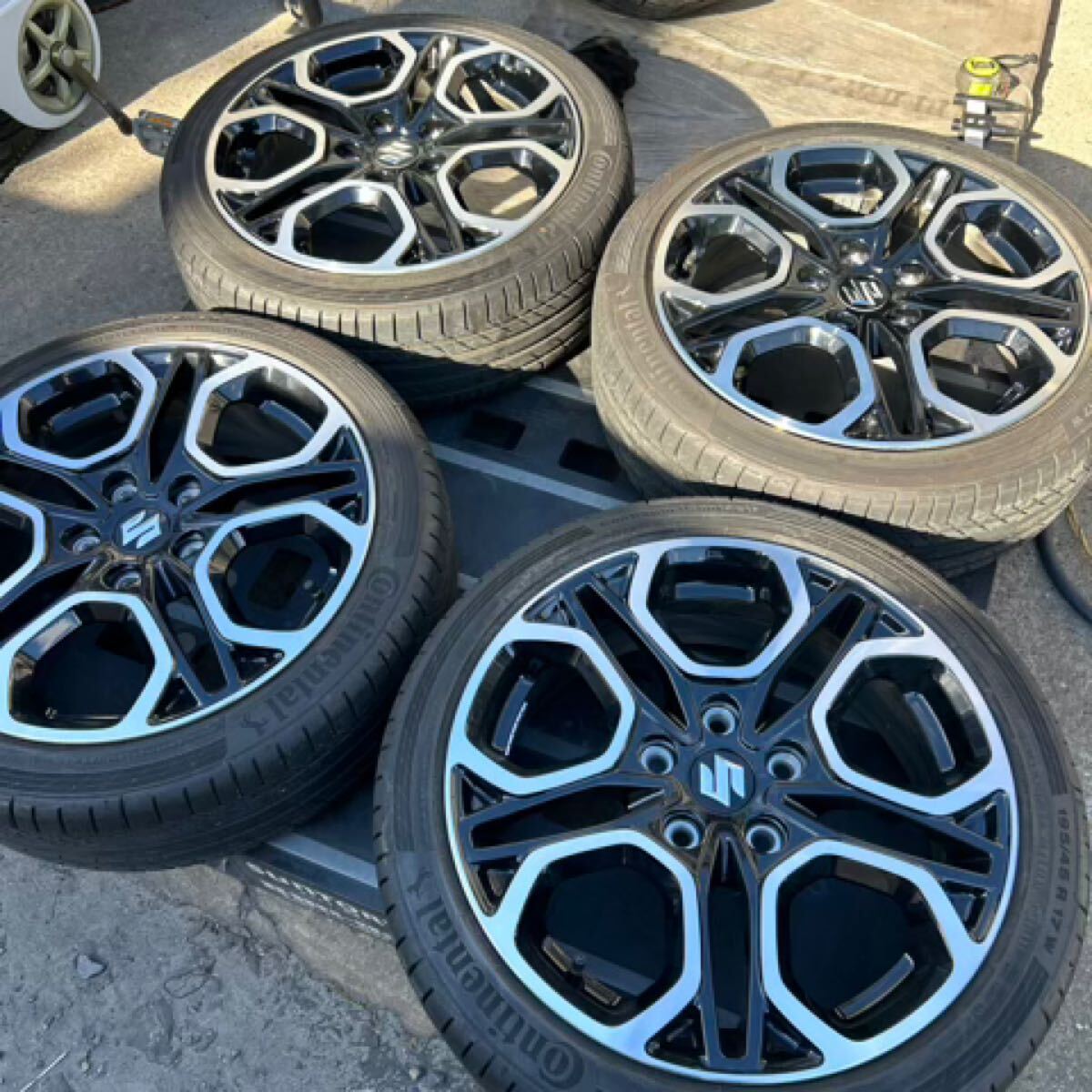 195/45R17 2本 荒く VRX3 23年製 中古 スイフトなど