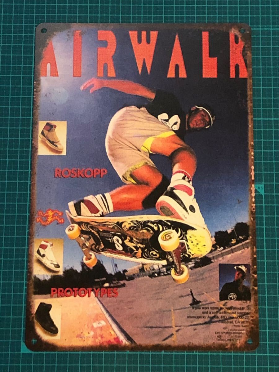 激レア!80s AIRWALK エアーウォーク オールド ビンテージ スケートボード ブックカバー 新品未使用 デッドストック OLD SK8 skateboard 激レア!80s AIRWALK エアーウォーク オールド ビンテージ