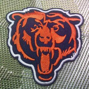 《橙熊顔CB》応援◆新品未使用 NFL シカゴ・ベアーズ Chicago Bears刺繍ワッペン◆アメリカ スポーツ◎アメフト アメリカンフットボール