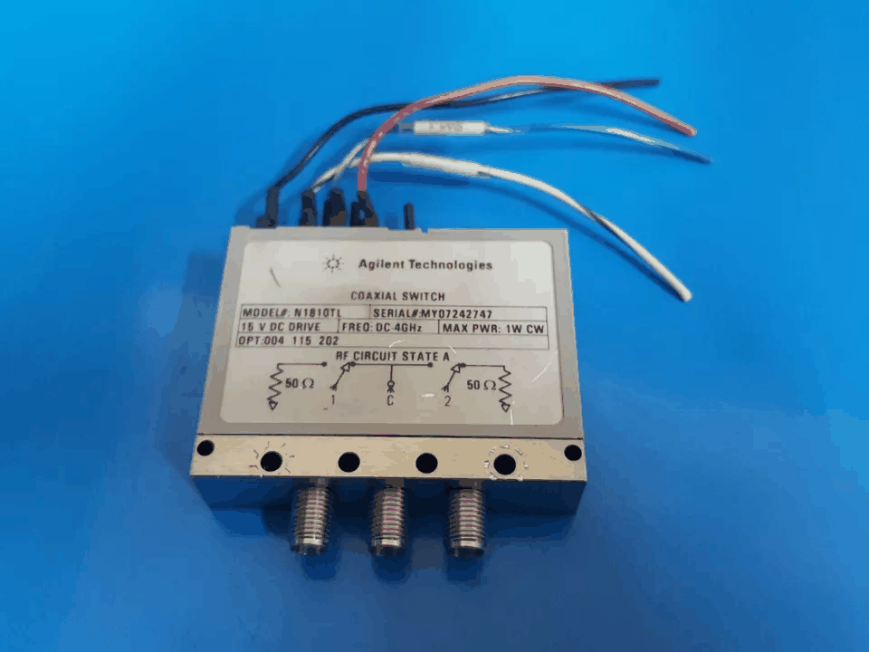 [NBC] Agilent N1810TL Coaxial Switch 15V 4 GHz Opt. 004 115 202 (2747)