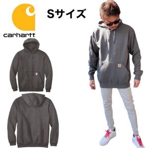 カーハート トップス パーカー 裏起毛 チャコール Sサイズ プルオーバー ユニセックス 大きめサイズ Midweight Hooded Sweatshirt 新品