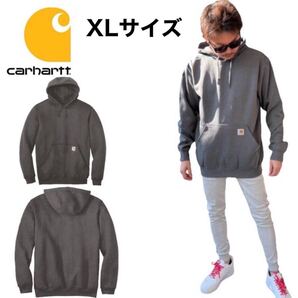 カーハート トップス パーカー 裏起毛 チャコール XLサイズ プルオーバー ユニセックス 大きめサイズ Midweight Hooded Sweatshirt 新品