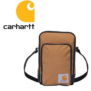 カーハート カバン バッグ ボディバッグ クロスボディ CB0305 ブラウン ポケット付き ユニセックス Carhartt CROSSBODY ZIP BAG 新品