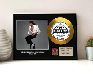 マイケル・ジャクソン / Michael Jackson / HIStory in the Mix/ gold disc album / 金 ゴールド ディスク 証明書付 ‐16