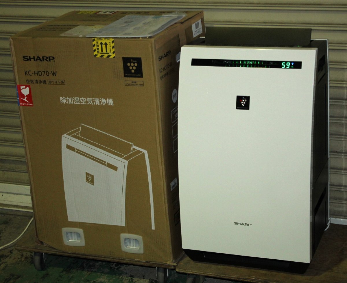 Yahoo!オークション -「シャープ 除加湿空気清浄機 kc-hd70-w Yahoo!オークション -「シャープ 除加湿空気清浄機 kc-hd70-w