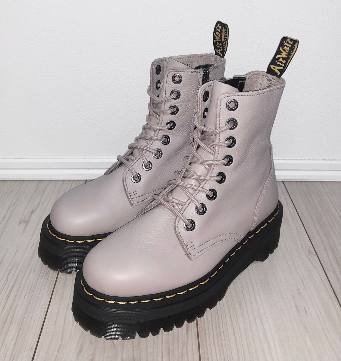 Dr.Martens Boots Jadon Max Rebel Black Leather Shoes US7 UK5