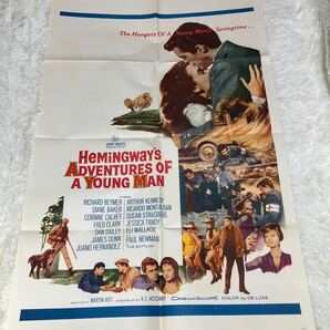 Hemingway's Adventures of a Young Man 青年1962年 ポスター レトロ ヴィンテージ映画ポスター 映画ポスター US版1sh