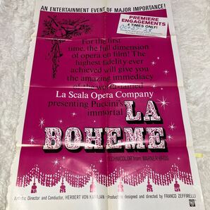 La Boheme 1965 ポスター レトロ ヴィンテージ映画ポスター US版1sh 映画ポスター オリジナルポスター