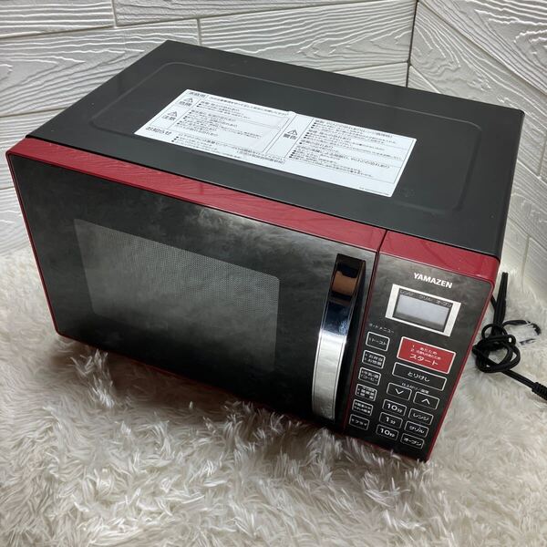 山善 オーブンレンジ MOR-Y165(R) ヘルツフリー 2018年製 YAMAZEN 電子レンジ