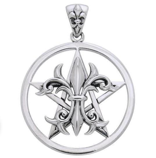 PS: The Star with Fleur De Lis Pendant