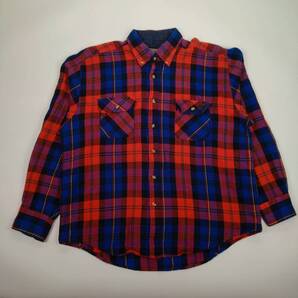 XL CURRENT EDITIONS ネルシャツ ボタンダウンシャツ レッド×ブルー チェック ns0194