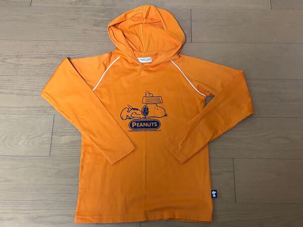 PEANUTS KIDS キッズ 長袖パーカー 美品 160cm スヌーピー ウッドストック