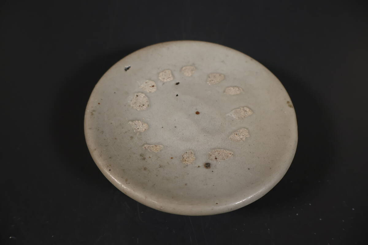李朝 青磁 角鉢 古玩 アンティーク青磁 図録掲載品 3客