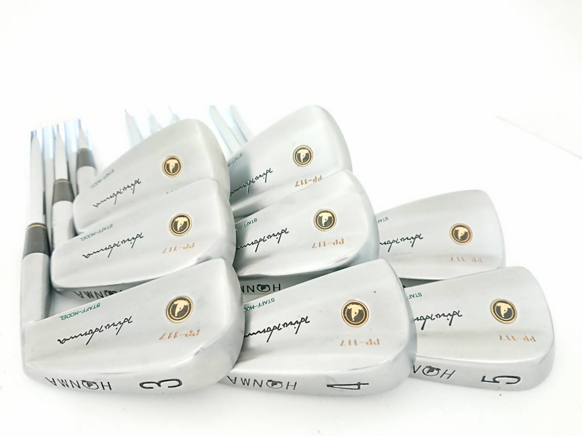  Honma Golf ** максимально высокий . произведение . металлический кованый высокого класса HONMA PP-117 STAFF MODEL MB FORGED роскошный 8 шт. комплект очень редкий * мускл!!! ** чудесный хорошая вещь!!!