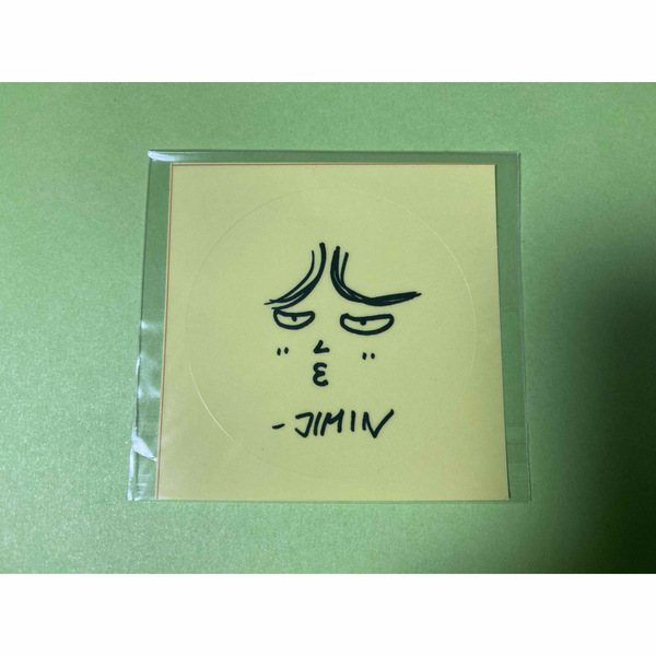BTS サノク手書きステッカー ジミン JIMIN FIRE時期