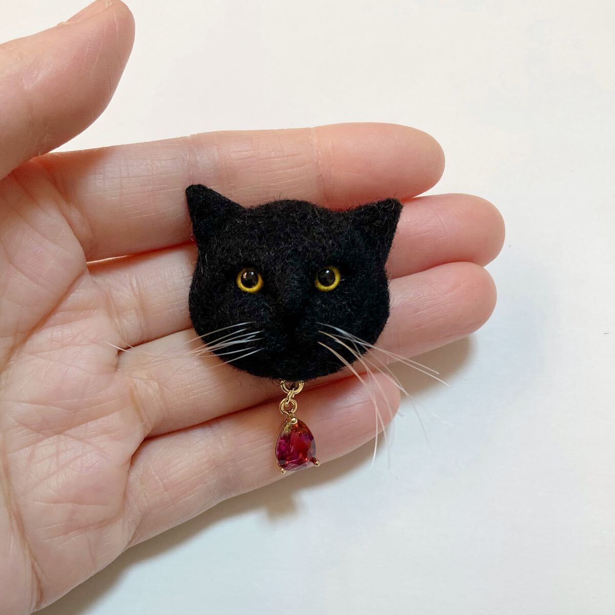 Yahoo!オークション -「黒猫」(羊毛フェルト) (ぬいぐるみ)の Yahoo!オークション -「黒猫」(羊毛フェルト) (ぬいぐるみ)の